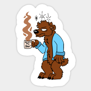 Worlds #1 Bear Sticker